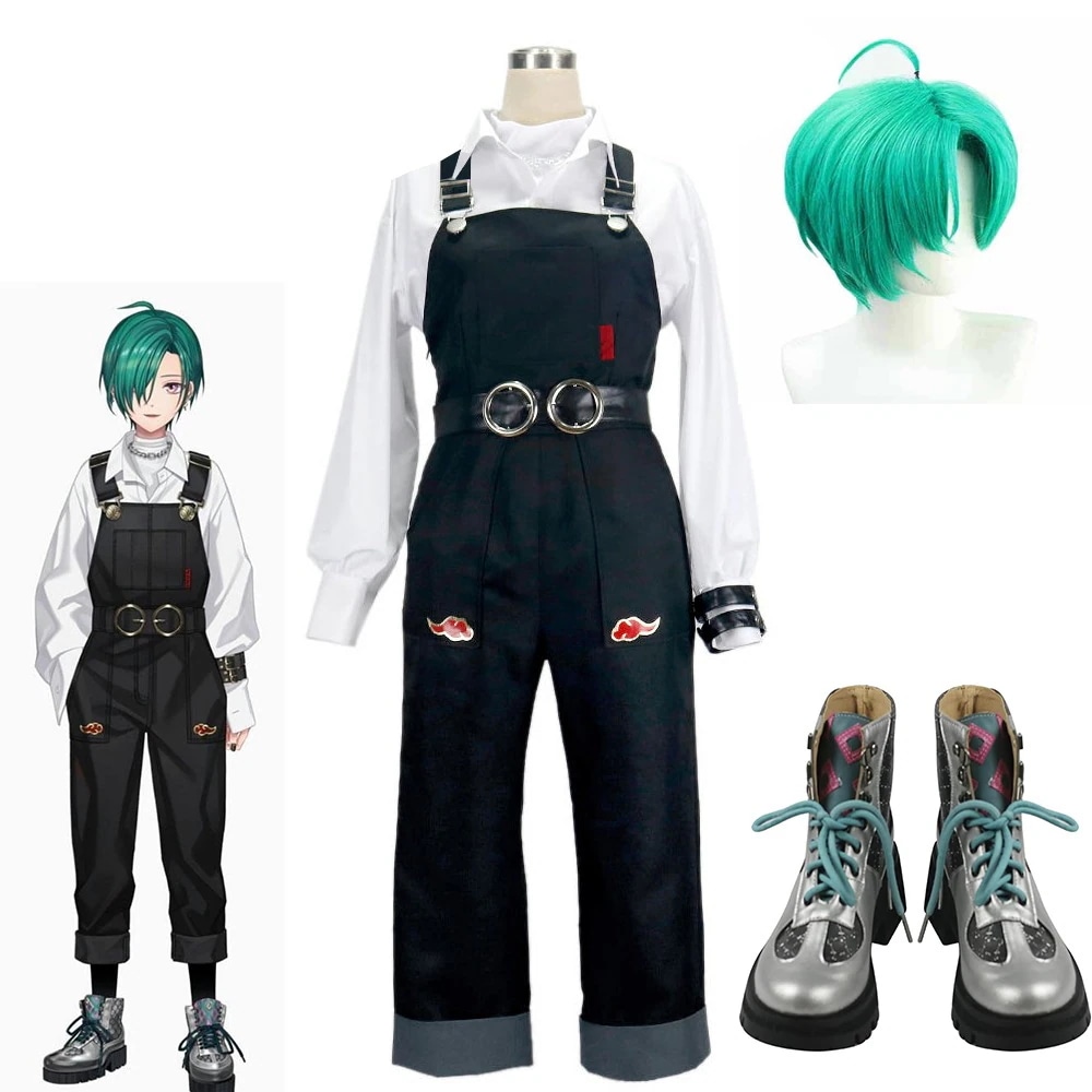 にじさんじ所属 バーチャルYouTuber VTuber にじさんじ 緑仙 コスプレ衣装 りゅーしぇん ウィッグ 靴 追加可 コスプレ 衣装 仮装 ハロウィン