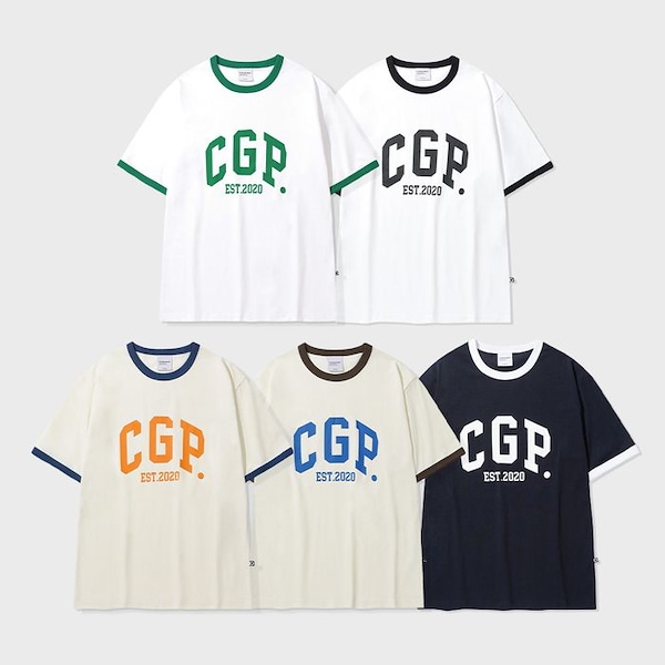 ★ codegraphy★ Ringer Ver CGP Arch Logo T-shirt 5COLOR CBE CGP ARCH LOGO T-SHIRT - CODEGRAPHY | 60% - Asian Fashion