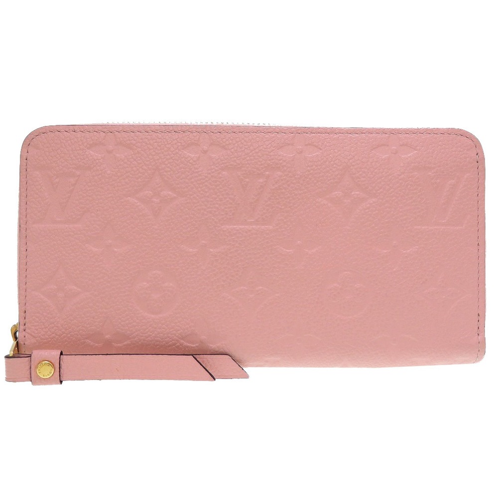 新品同様 ラウンドファスナー ジッピーウォレット モノグラム アンプラント M64090 長財布 モノグラムアンプラント/モノグラムアンプラント ローズプードル LV 0073【中古】 レディ