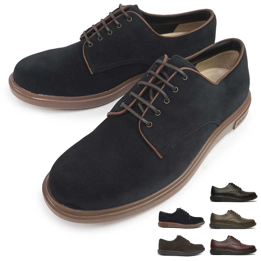 GE206 防水 カジュアルシューズ 抗菌 本革 4E 幅広 メンズ 9,503円