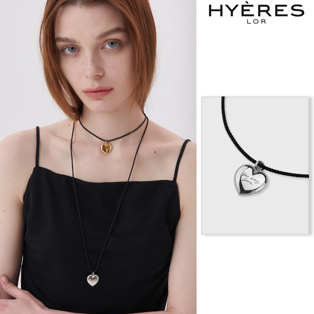 [HYERES LOR] H Heart Dessert BR(W) Muffin String Necklace