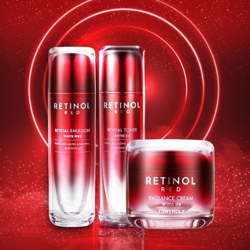 レッドレチノールアンチ/エイジング3種セット (トナー 120ml+エマルジョン120ml+ラディアンスクリーム50ml):: [韓国コスメ]