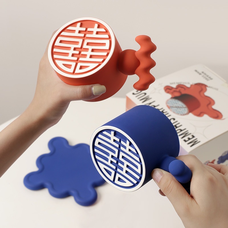 Beianmei Ceramics 幸せなカップル コーヒー カップ マグ ハロウィン ギフト ボックス 母の日