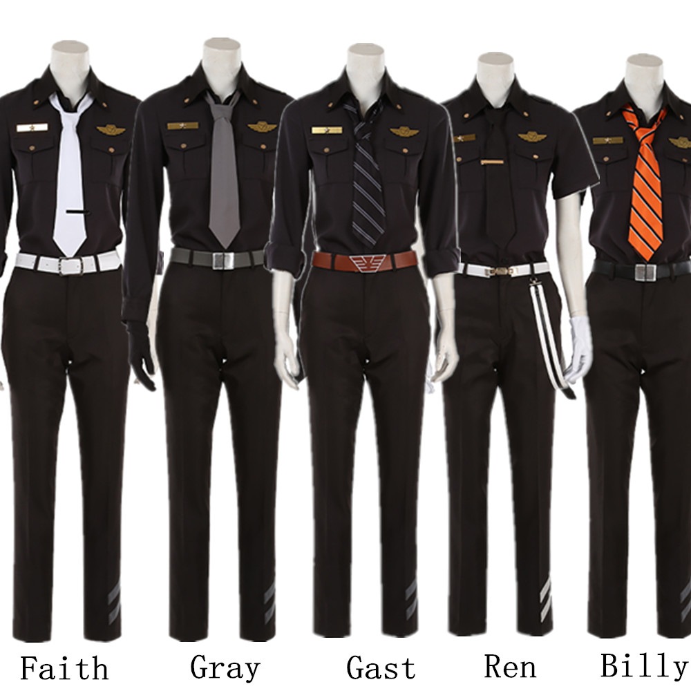 HELIOS Rising Heroes エリオスライジングヒーローズ Bill Faith Gast Gray Ren Leonard コスプレ衣装 コスチューム 上着色=ダークグレー