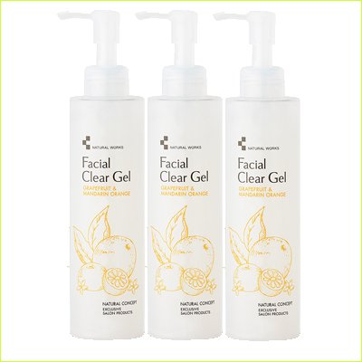 全国送料無料 キクボシ ナチュラルワークス フェイシャルクリアジェル 200ml 3本セット