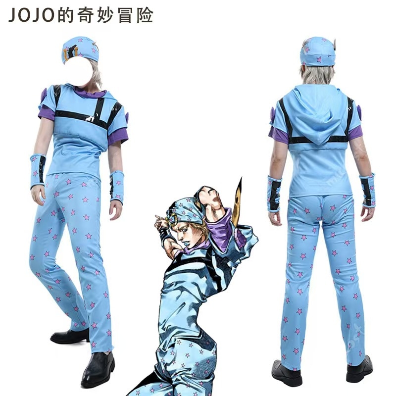 ジョジョの奇妙な冒険 乔尼 JOJO的奇妙冒险PART7 飙马野郎 コスプレ衣装 舞台演出服 ハロウィン イベント 学園祭 クリスマス仮装