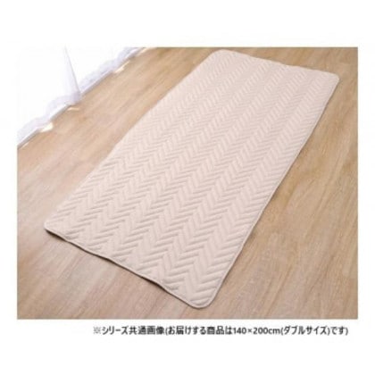 ベッドパッド 防ダニ 四隅ゴムバンド付き ダブル 140×200cm 1587159