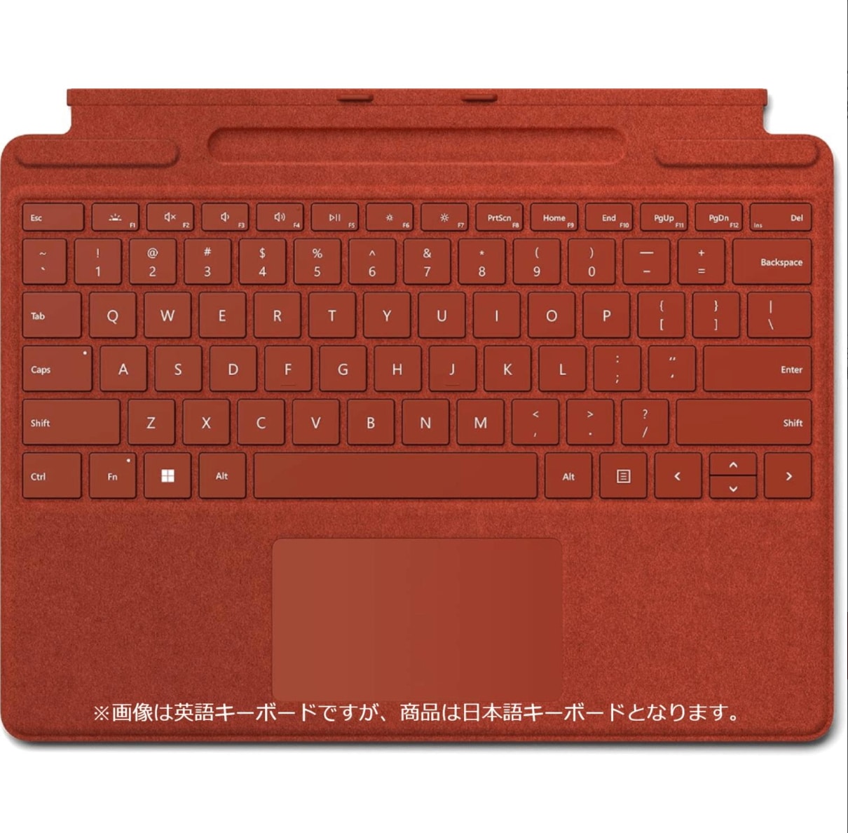 開封未使用・元箱あり 純正品 Signature キーボード ポピー レッド
