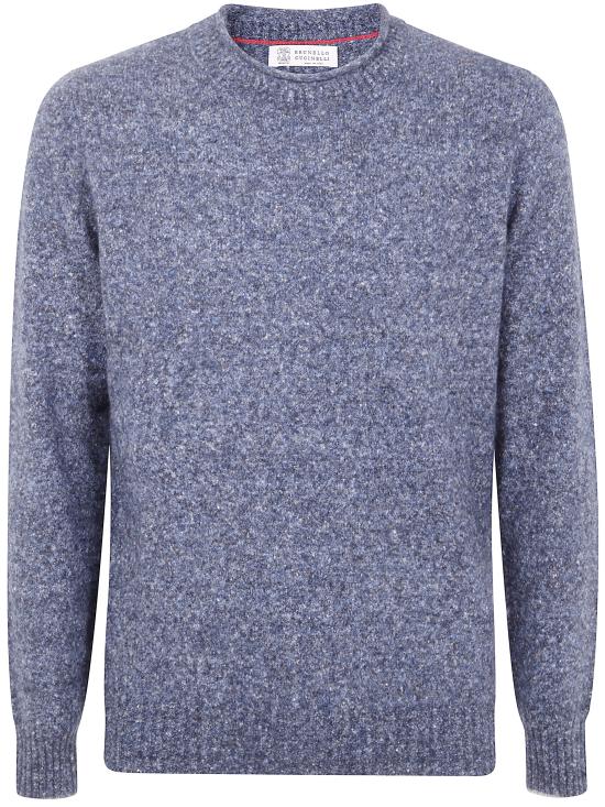 BRUNELLO CUCINELLI Men Sweater MOH709210 CLW60 DENIM MEDIUM GREY