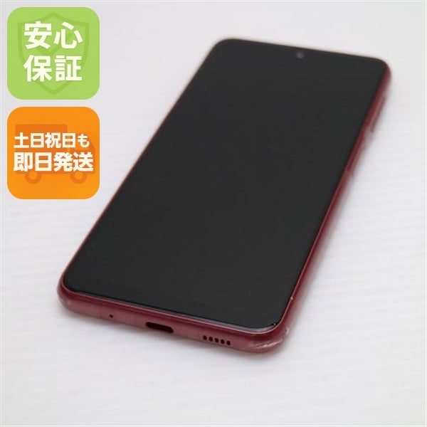 新品同様 Galaxy A23 5G SCG18 レッド スマホ 中古土日祝発送OK 即日発送　　 93