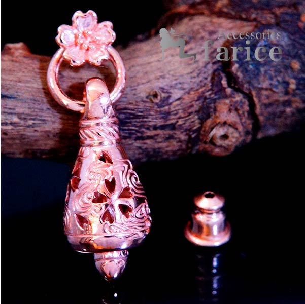 ベル 鈴 桜の花 波 和風 和柄 ピンクゴールド シルバー925 ピアス