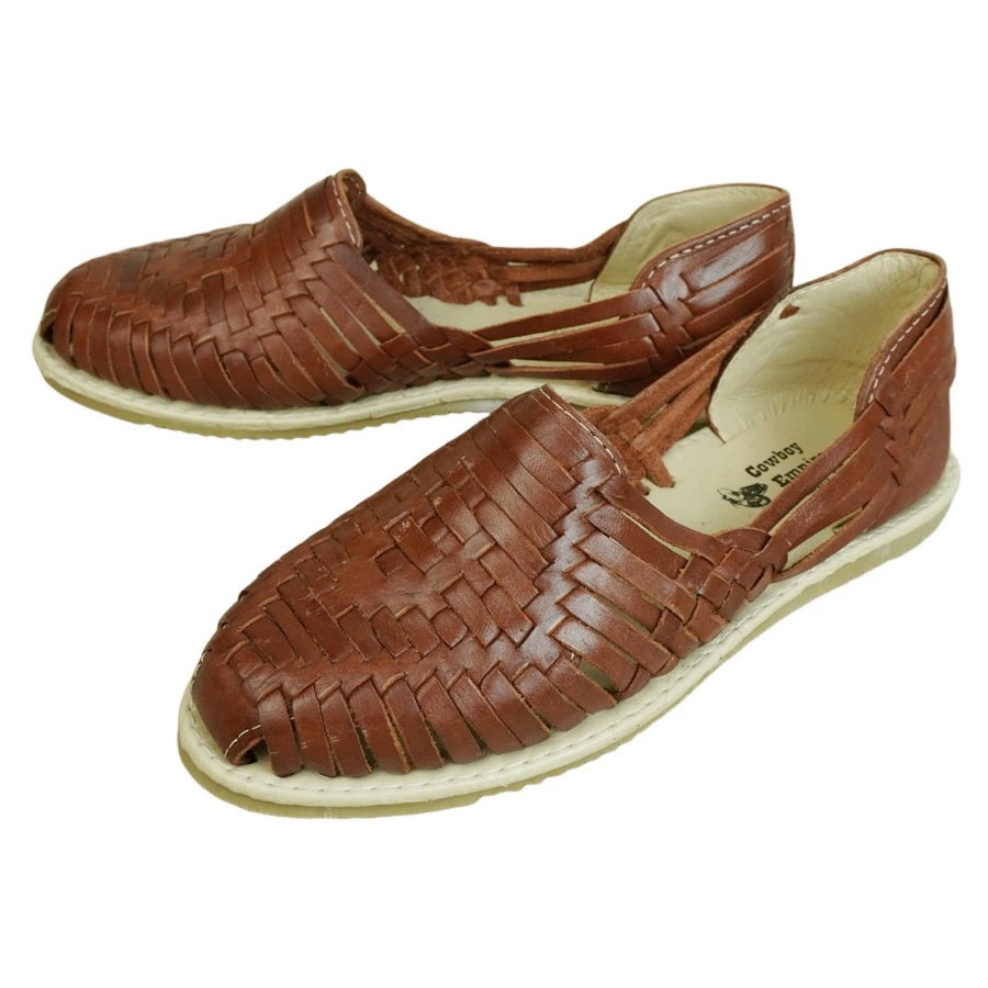 MADE IN MEXICO HUARACHE SHOESメイド イン メキシコ ワラチシューズレディース サンダル レザーサンダルBROWN(ブラウン)ハラチ