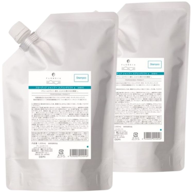 ２個セット フローディア シャンプー スプリングリフト 1000ml レフィル 詰替え 細毛 軟毛 艶髪 弾力 ボリューム