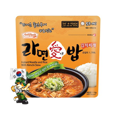 コリア アーミー 戦闘キムチチゲ 110g 1個 韓国戦闘食糧 防災食