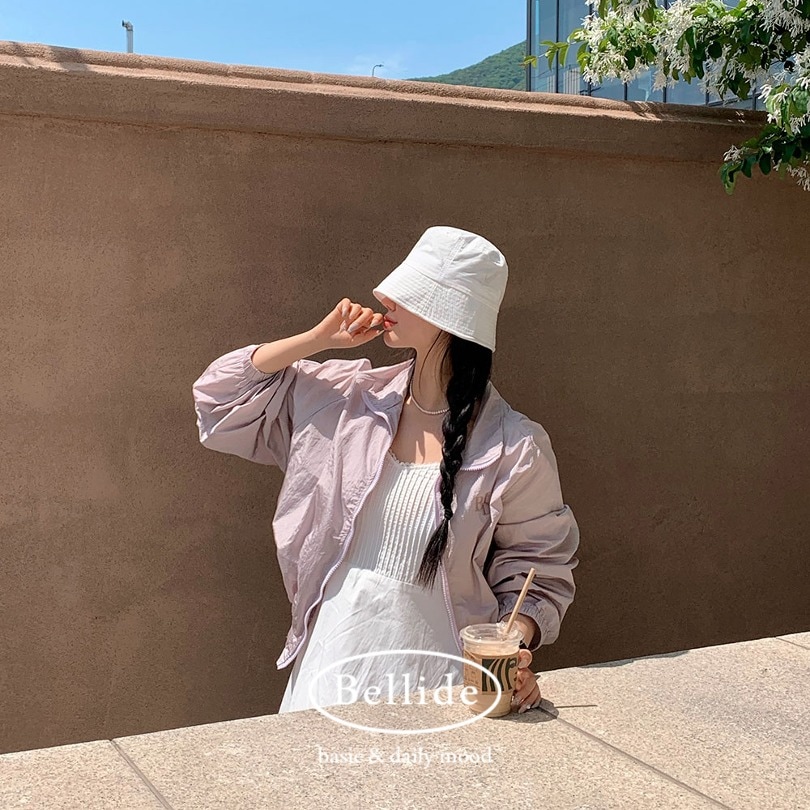 韓国の女性ファッション/ [MADE] イージーツーウェイウインドブレーカー jk1104