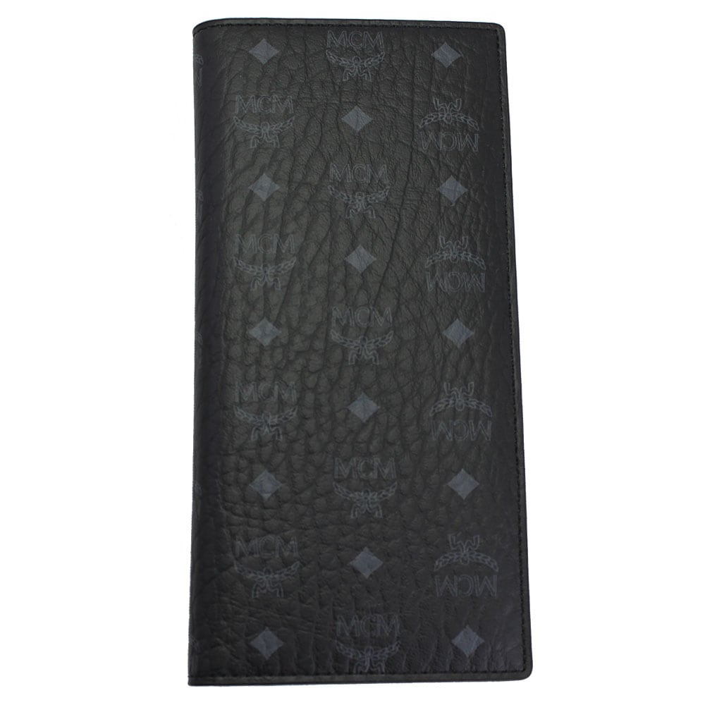 MCM MXLAAVI02-BK001 エムシーエム 長財布 コーテッドキャンバス/レザー ブラック