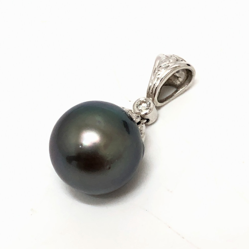 jewelry ジュエリー ペンダントトップ Pt900 ブラックパール ペンダントトップ トップ パール パール シルバー