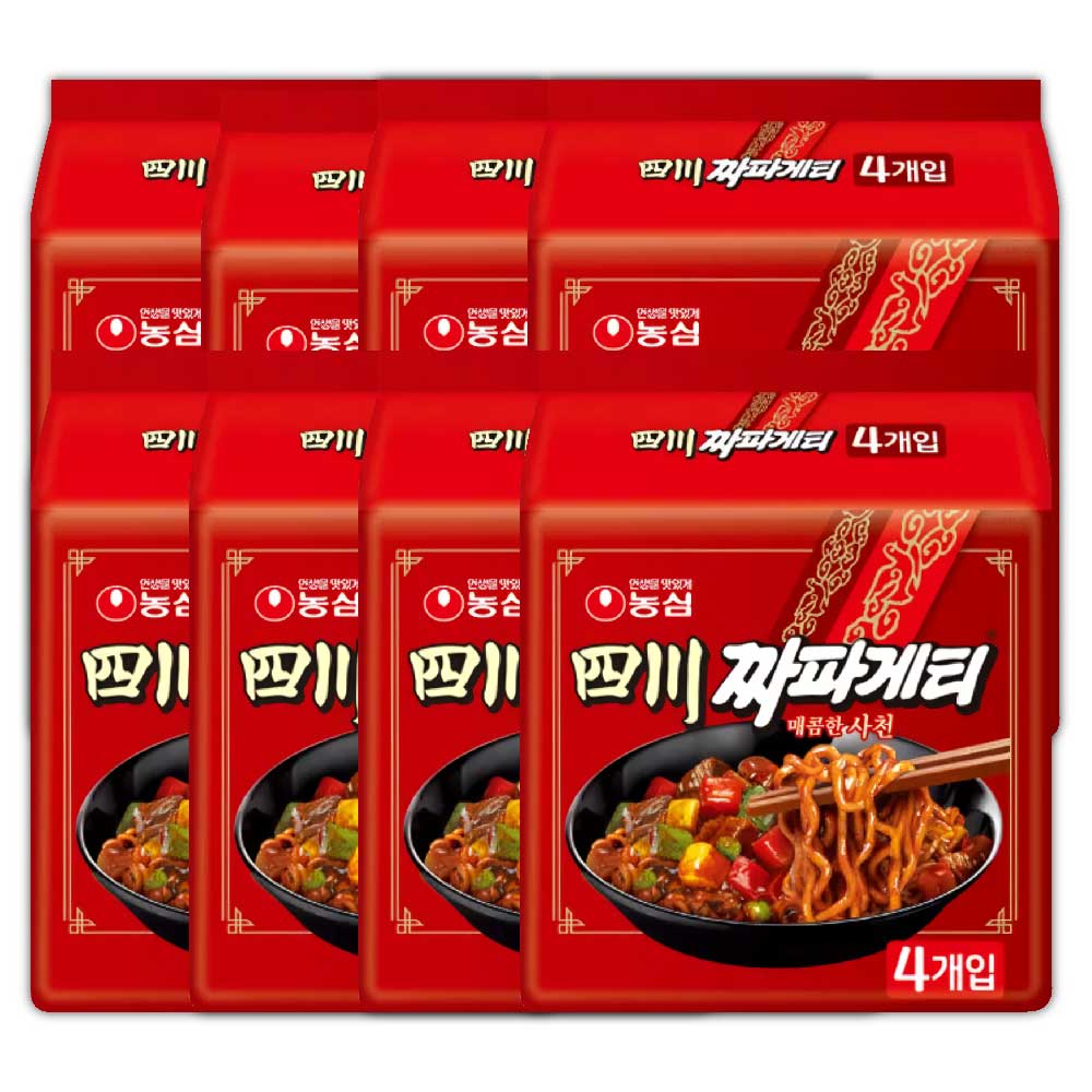 四川チャパゲティ 辛口 137g 「32個」 四川じゃじゃん麺 韓国ラーメン インスタントラーメン 韓国食品 四川料理チャパゲティ