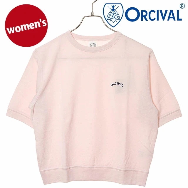 メール便 レディース クルーネック ショートスリーブプルオーバー [OR-C0529-SEF] トップス カットソー 半袖Tシャツ 日本製 ピンク LT.PINK 正規取扱店