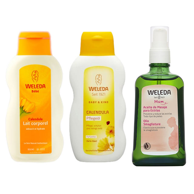 ヴェレダ カレンドラ ベビーミルクローション ＋ ベビーオイル（無香料）マザーズ ボディオイル セット