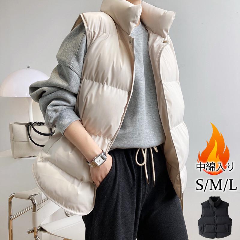 品質いいな新品 ダウン ベスト レディース 中綿ベスト ダウンベスト 立ち襟 防寒ベスト ハイネック チョッキ ジレ アウター トップス カジュアル 薄手 秋冬