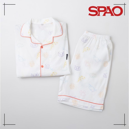 SPAO公式 クレヨンしんちゃん 半袖パジャマ IVORY