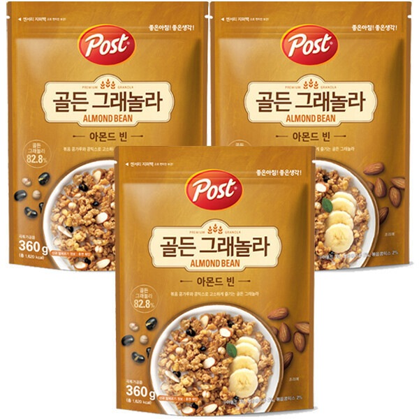 Post/GOLDEN GRANOLA ALMOND BEAN/360gX3: