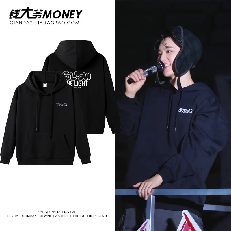 【急速出荷!2枚購入で300円 OFF!】Seventeen Follow スウェットシャツ レディース 春秋 カップル向け フード付きトップス2枚購入でカード1パスケース