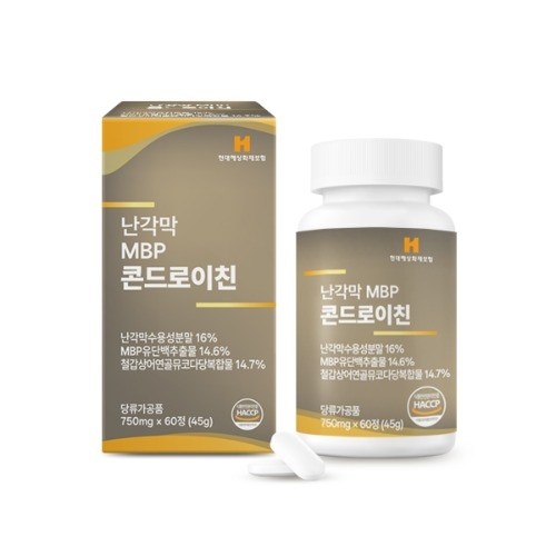KMEAL-韓国 MBP-KFOOD ウェルラス 卵殻膜 MBP コンドロイチン 750mg × 60錠