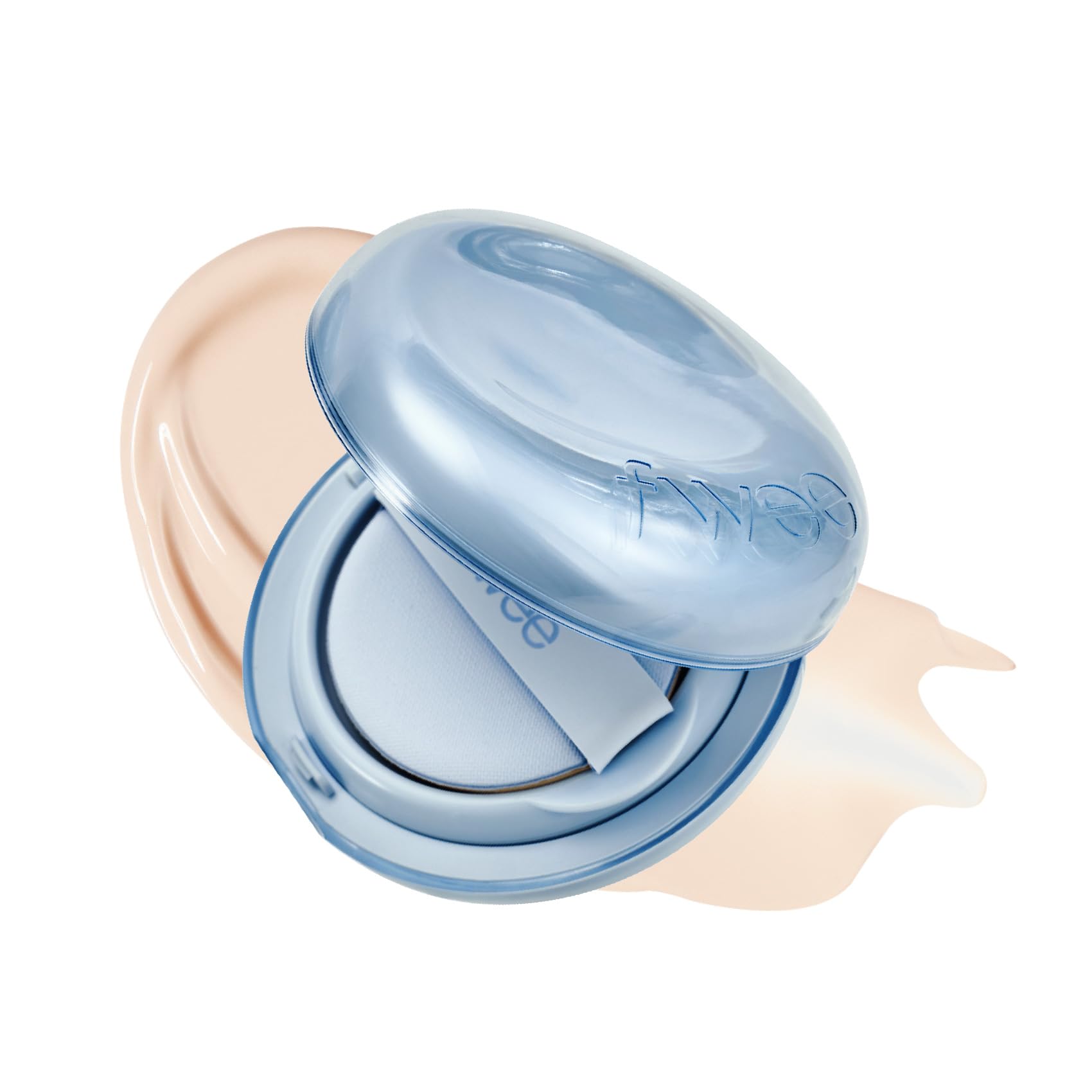 fwee フィー クッションガラスナチュラル SPF50 PA クッションファンデーション ファンデ (01 フェアガラス, 13g)