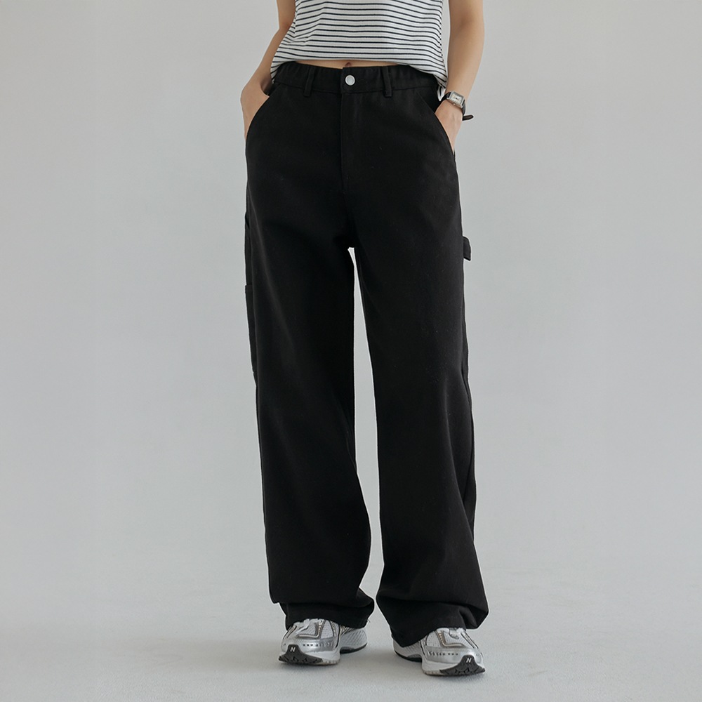 S-2XL/スタンダードロングキビオプションベルキーカーペンターワイドパンツ