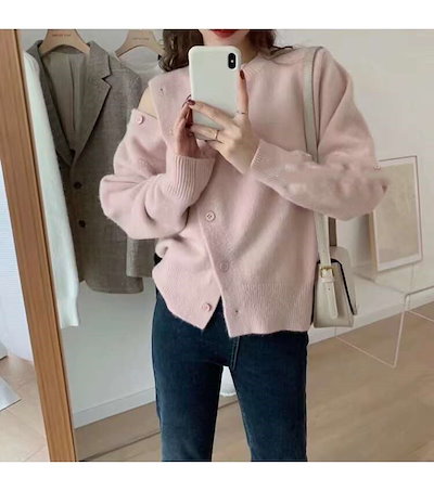 セータースリムカジュアルヤングスタイルニュースタイルシングルボタンウォームシックを急いで セーター
