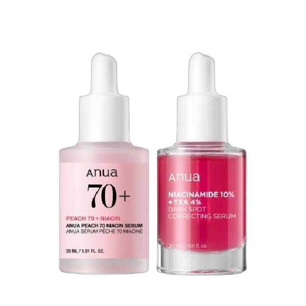 ピーチ70ナイアシンセラム 30ml＋TXA4ダークスポットコレクティングセラム 30ml