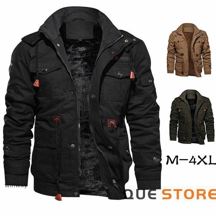 【キャンンペーン】10月の大上新】ミリタリージャケット メンズ 裏起毛 厚手 防寒着 ボアジャケット フライトジャケット ブルゾン アウトドア アウター あったか アメカジ 春ミリタリージャケット メ