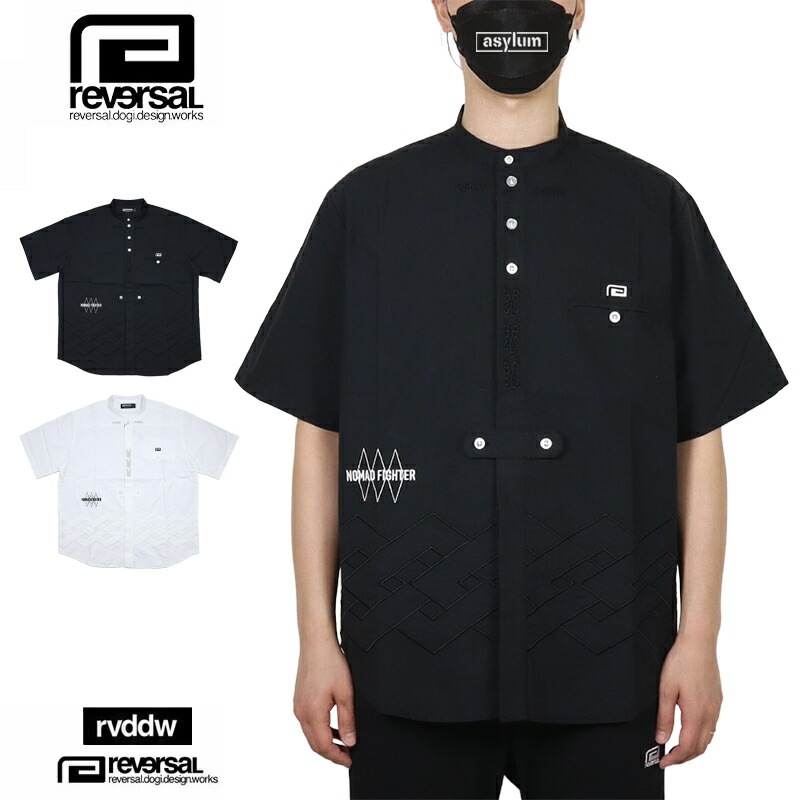 リバーサル 半袖シャツ reversal rvddw メンズ レディース ブランド 大きいサイズ 格闘技 白 黒