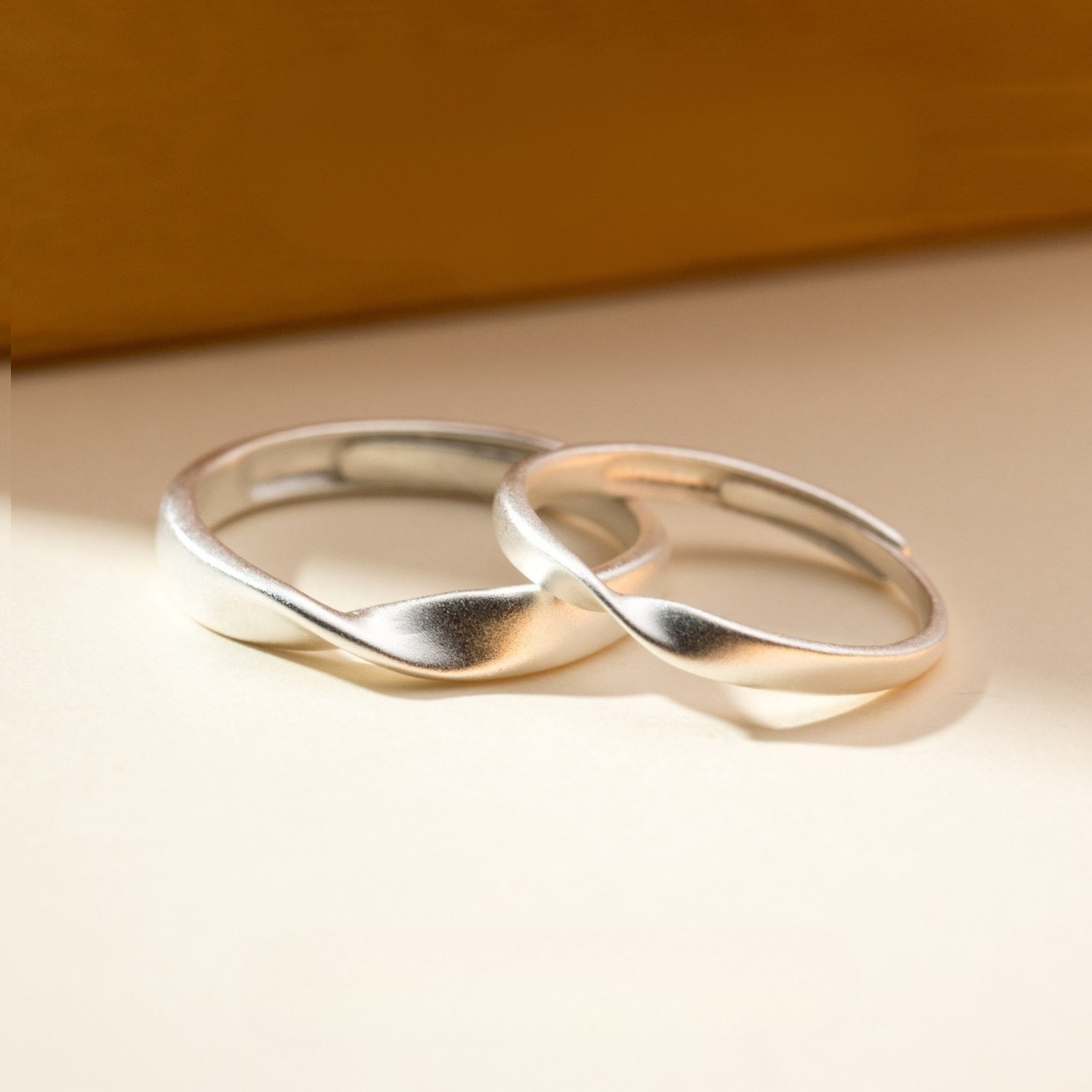 ペアリング フリーサイズ ペアルック カップル お揃い つけっぱなし ペア リング 指輪 シルバー 2個セット 【NSPR189】
