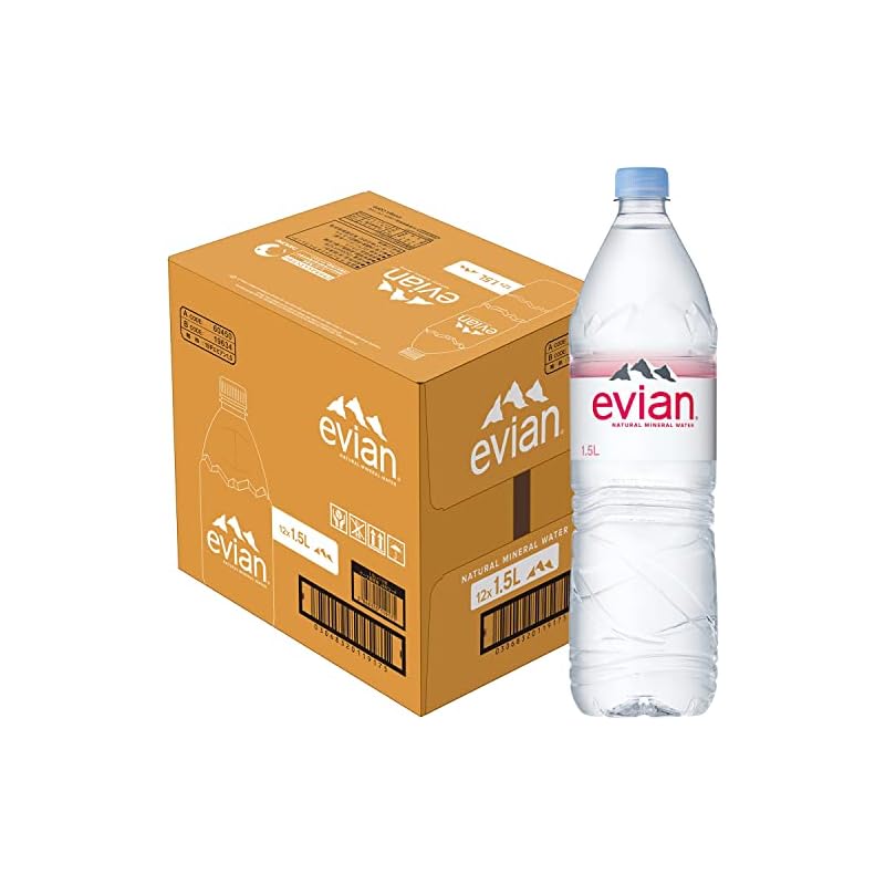 【迅速発送】Evian(エビアン) 伊藤園 evian 硬水 ミネラルウォーター ペットボトル 1.5L×12本 [正規輸入品]