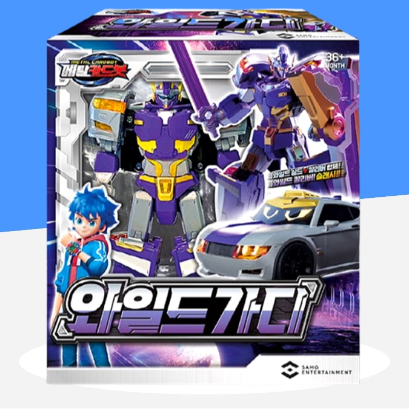 [NEW]メタルカードボット ワイルドガーディ 韓国/ロボット/遊具/変身ロボット/アクションフィギュア/誕生日プレゼント/男/アニメ/自動車