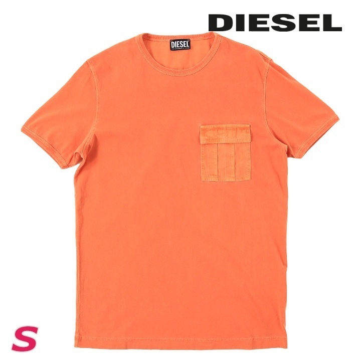 半袖Tシャツ カットソー メンズ T-DIERINGY ウォッシュ加工 フラップポケット die-m-t-f4-4a1