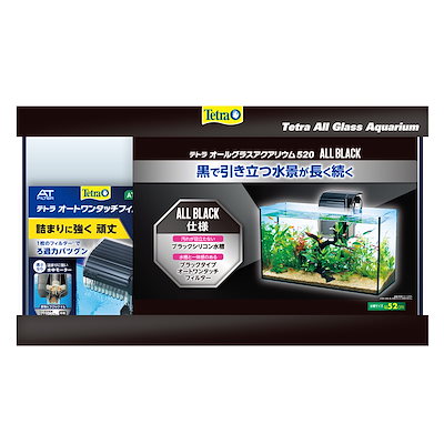 他サイト： テトラ　水槽セット　オールグラスアクアリウム　５２０　ＧＡ－５２０Ｆ　初心者　お一人様１点限り　薄型水槽　ワンタッチフィルター付き　ＣＲＣ10―11―03―40―30の商品画像