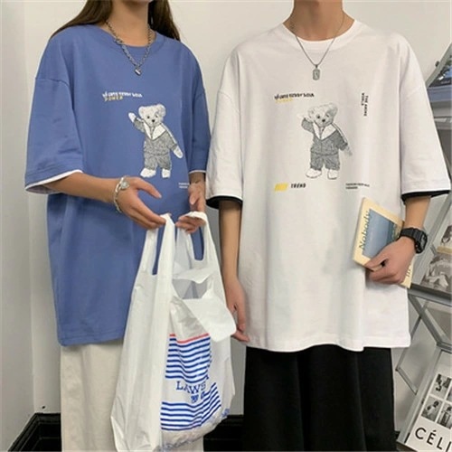 ペアルック T シャツ お 揃い おしゃれ カップル ペアルック 夏服 メンズ 半袖 オシャレ コーデ レディース 夏 トップス オーバー サイズ ゆったり ダサい ペア ルック カップル カップル Escolascatolicas Com Br