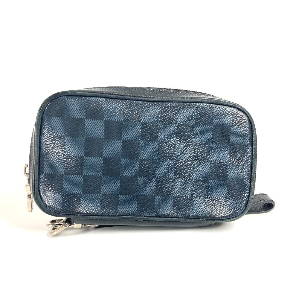 クラッチバッグ N63504 ポルトフォイユ ジッピー ソフト ダミエコバルト カバン ポーチ ストラップ付 長財布 ダミエコバルトキャンバス ネイビー