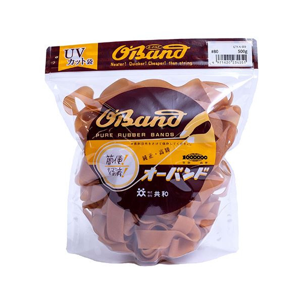 共和 オーバンド#80 内径203mm 500g入 透明袋 GTA-N-009 1袋
