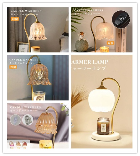 【タイマー付き】大理石 キャンドルウォーマー ランプ キャンドル キャンドルウォーマーランプ アロマ 照明 ライト 卓上 エッセンシャルオイル 寝室 キャンドル キャンドルライト プレゼント ギフト