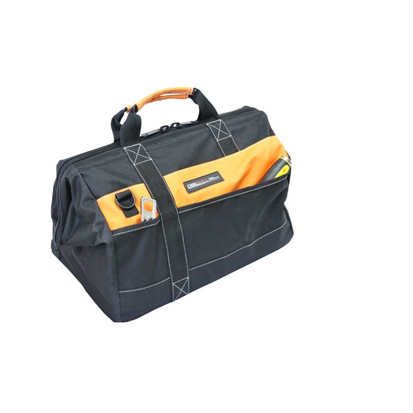 (業務用10個セット) DBLTACT 大口収納バッグ/作業バッグ (Mサイズ) ファスナー開閉式 DT-CB-M (DIY用品/大工道具/日曜大工)