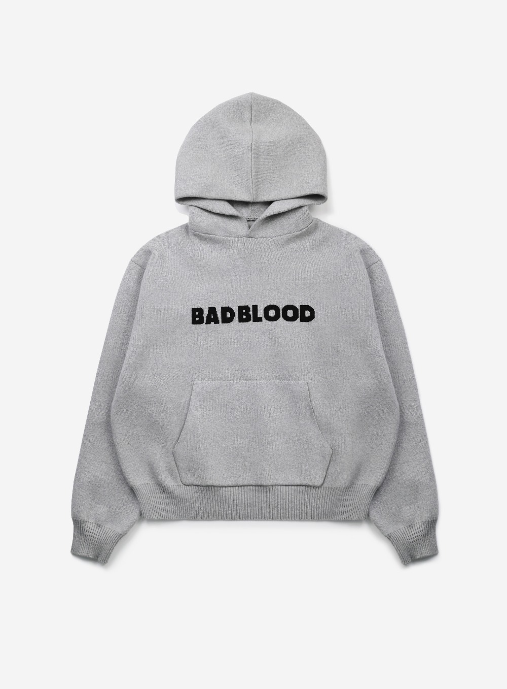 【BADBLOOD】 HEAVYWEIGHT HOODED SWEATER : GREY