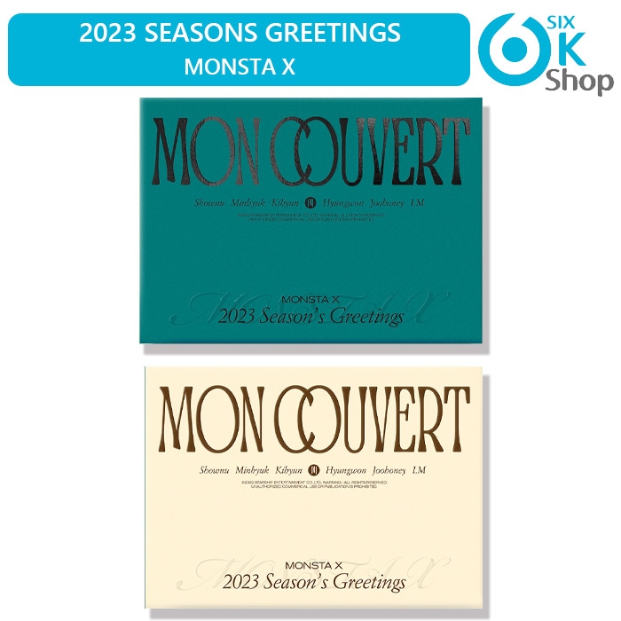 2種選択 MONSTA X 2023 SEASONS GREETINGS MON COUVERT シーズングリーティング 公式カレンダー