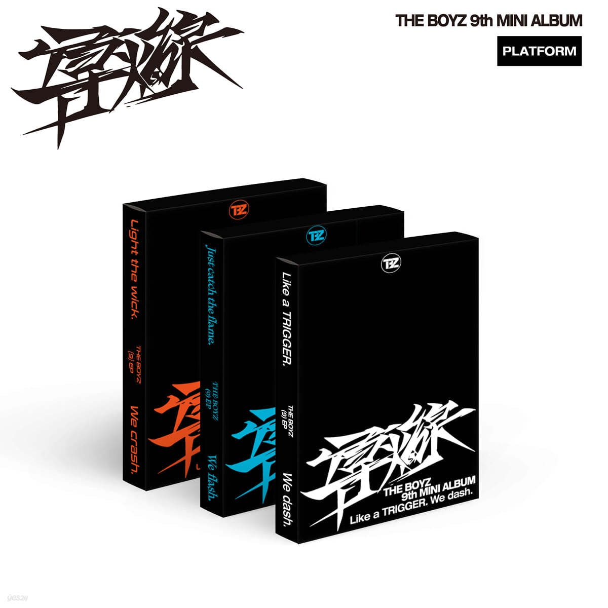 [MEGA](Platform ver.) [3種セット] THE BOYZ ミニ9集 アルバム [導火線] 韓国チャート反映 当店特典