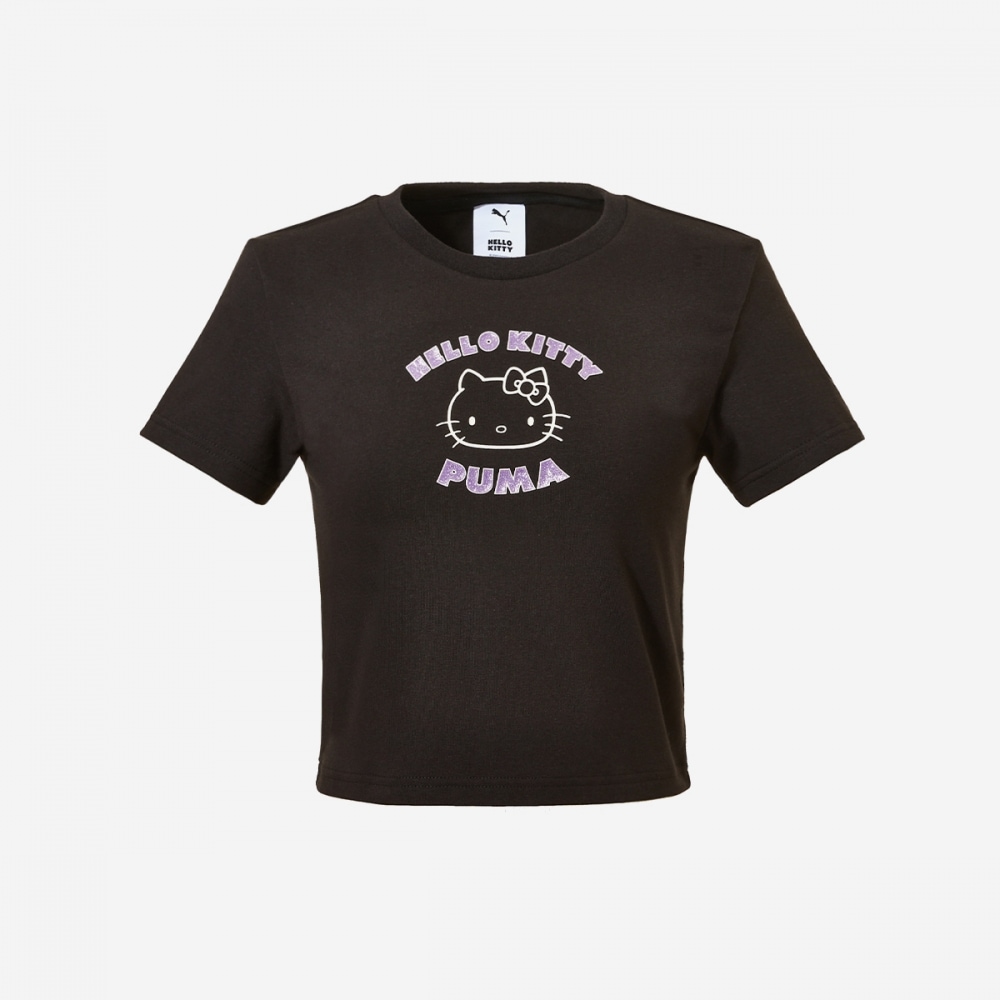 プーマ [PUMA X HELLO KITTY] グラフィック ベビー ティ PKI63161301-PUMA BLACK