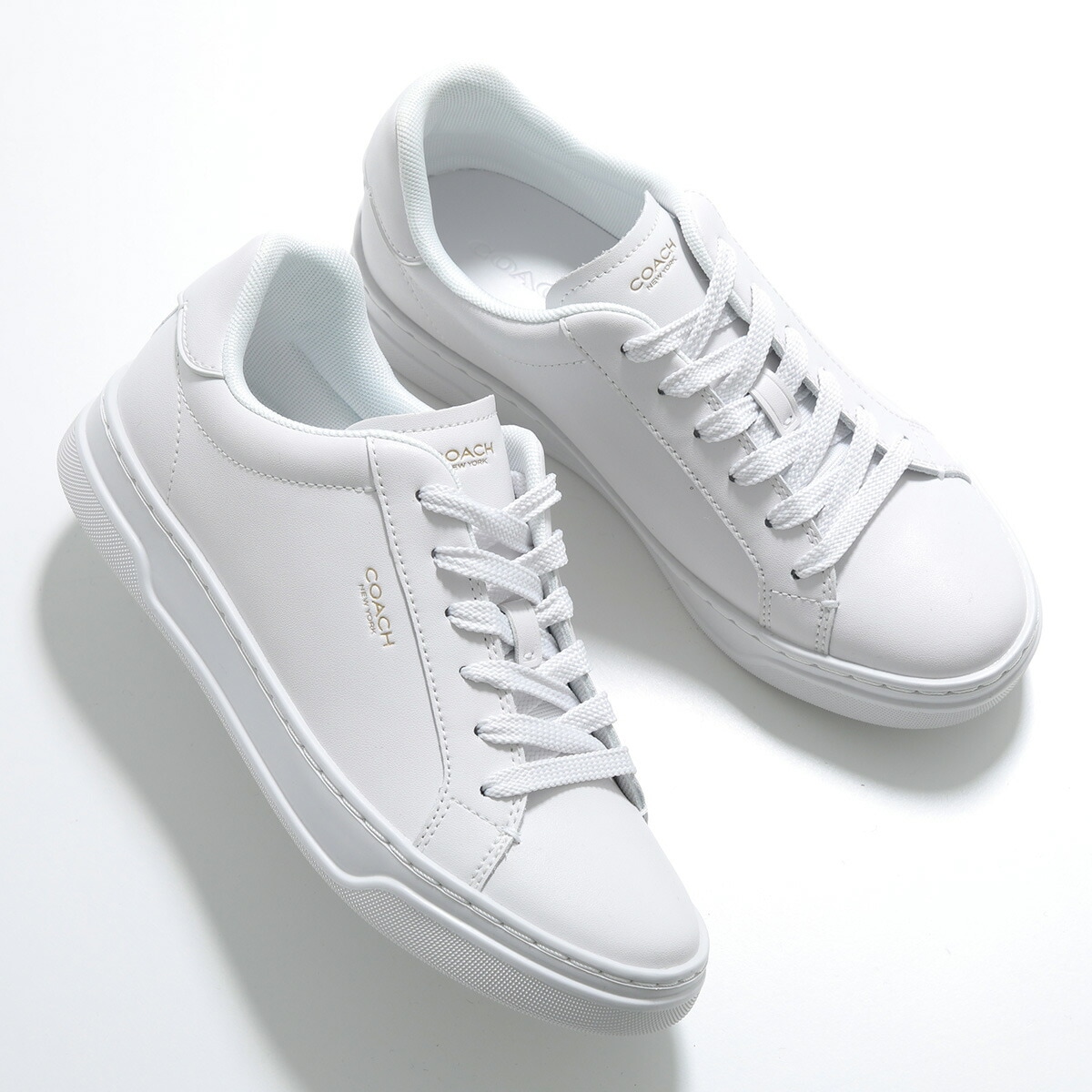 COACH コーチ スニーカー HIGH LINE ハイ ライン CCN68 レディース ローカット レザー Bウィズ 軽量 ロゴ シューズ 靴 OPI/OPTIC-WHITE